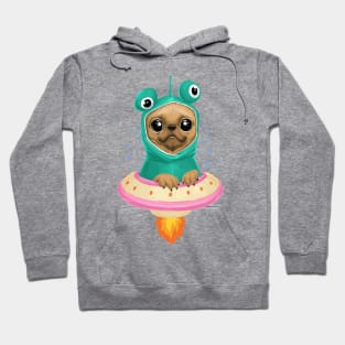 Pug Alien Hoodie